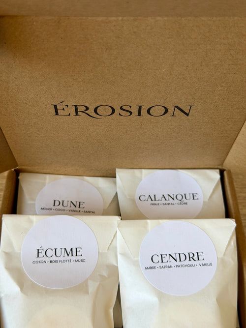 Coffret découverte de 4 fondants parfumés